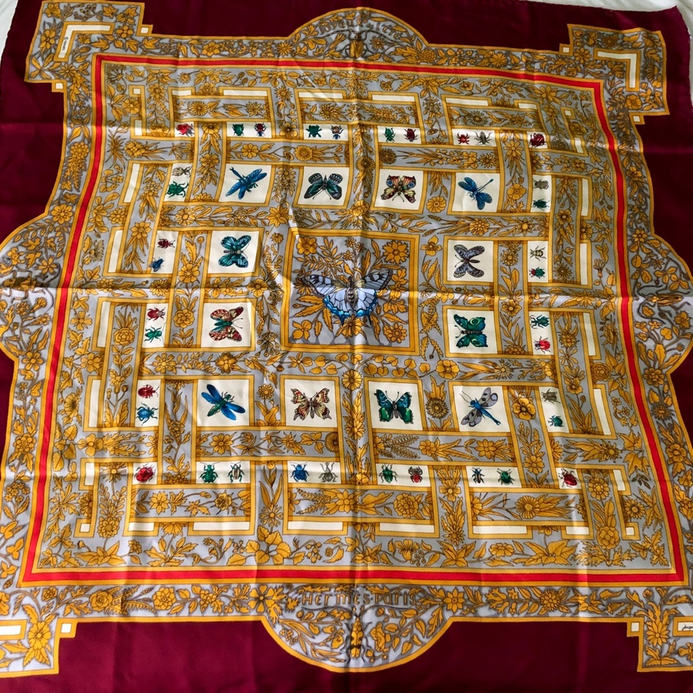 Vintage Hermès Silk Scarf 90cm Joyaux de l'Été